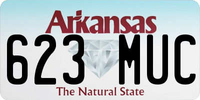 AR license plate 623MUC