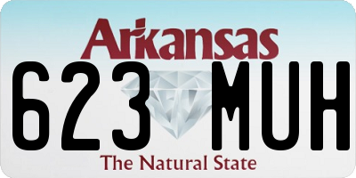 AR license plate 623MUH