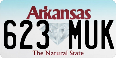 AR license plate 623MUK
