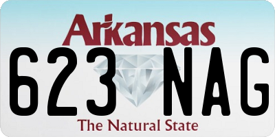 AR license plate 623NAG