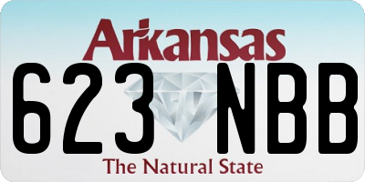 AR license plate 623NBB