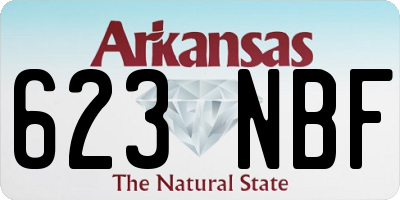 AR license plate 623NBF