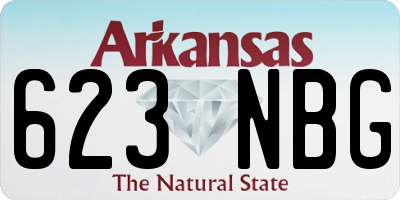 AR license plate 623NBG