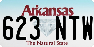 AR license plate 623NTW