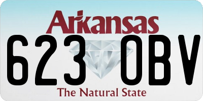 AR license plate 623OBV