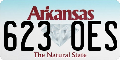AR license plate 623OES