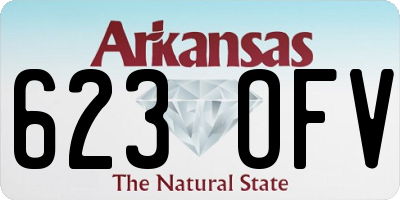 AR license plate 623OFV