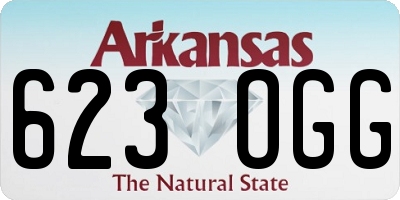 AR license plate 623OGG