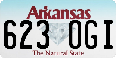AR license plate 623OGI