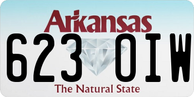 AR license plate 623OIW