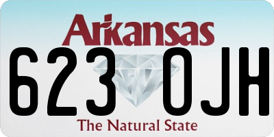 AR license plate 623OJH