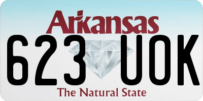 AR license plate 623UOK