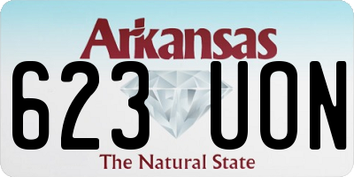 AR license plate 623UON
