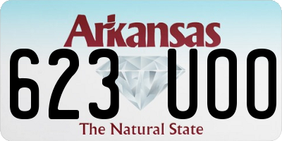 AR license plate 623UOO