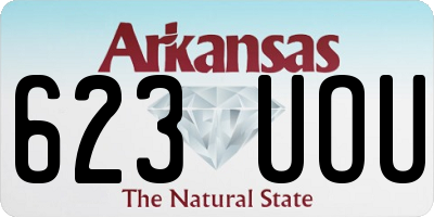AR license plate 623UOU
