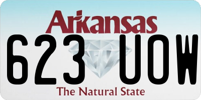 AR license plate 623UOW