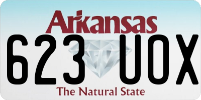 AR license plate 623UOX