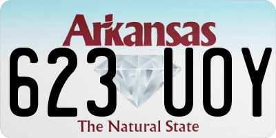 AR license plate 623UOY
