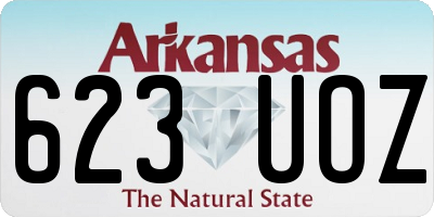 AR license plate 623UOZ