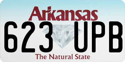 AR license plate 623UPB