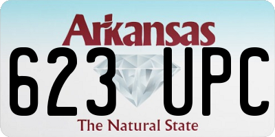 AR license plate 623UPC