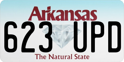 AR license plate 623UPD