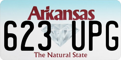 AR license plate 623UPG