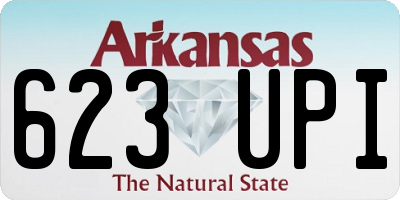 AR license plate 623UPI