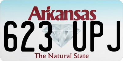 AR license plate 623UPJ