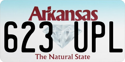 AR license plate 623UPL