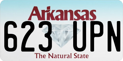 AR license plate 623UPN