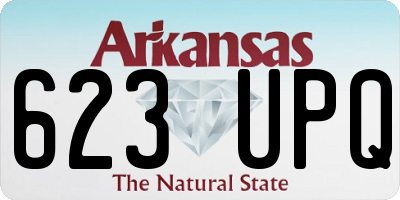 AR license plate 623UPQ