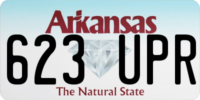 AR license plate 623UPR