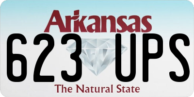 AR license plate 623UPS