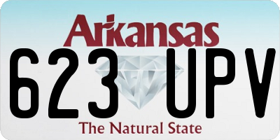 AR license plate 623UPV
