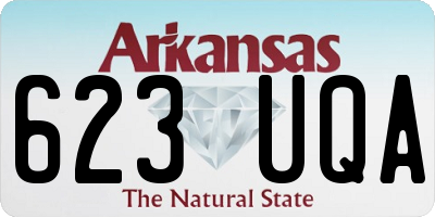 AR license plate 623UQA