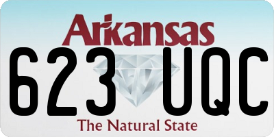 AR license plate 623UQC