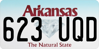 AR license plate 623UQD