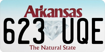 AR license plate 623UQE