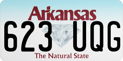 AR license plate 623UQG