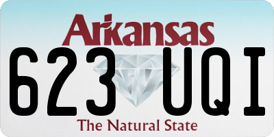 AR license plate 623UQI