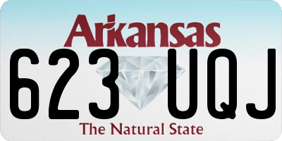 AR license plate 623UQJ