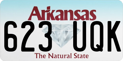 AR license plate 623UQK