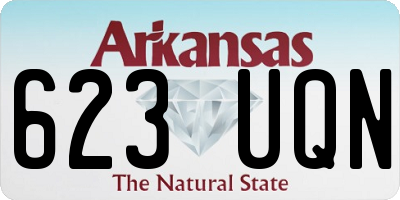 AR license plate 623UQN