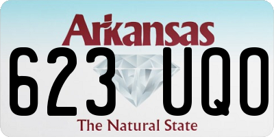 AR license plate 623UQO