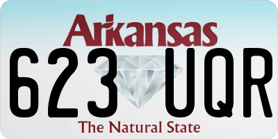 AR license plate 623UQR