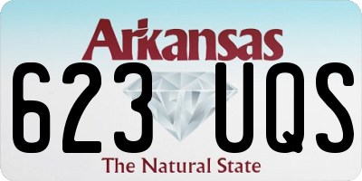 AR license plate 623UQS