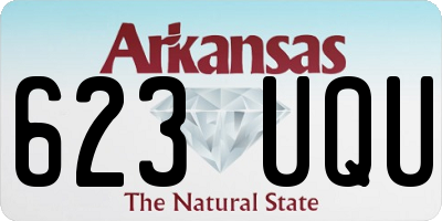 AR license plate 623UQU