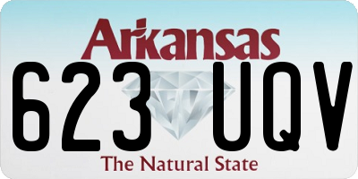 AR license plate 623UQV