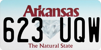 AR license plate 623UQW